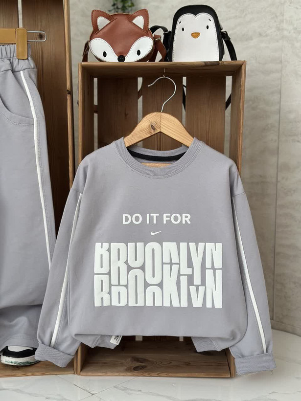 ست بلوز و شلوار پسرانه دورس دونخ لاکرا طرح brooklyn