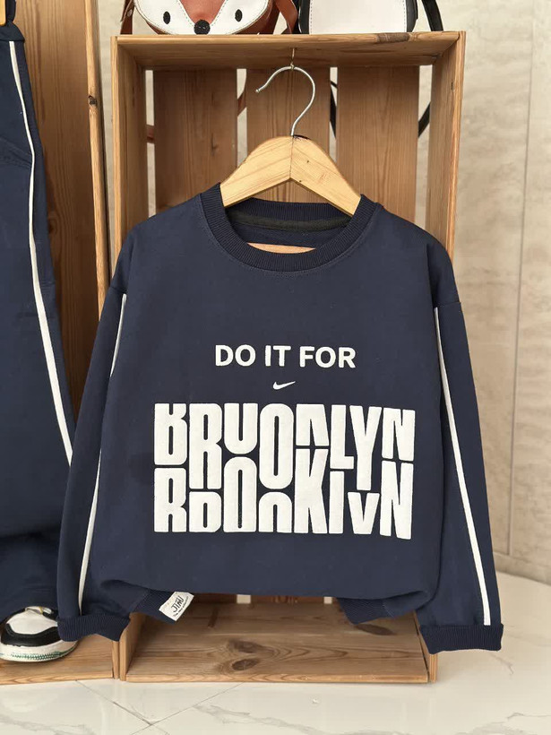 ست بلوز و شلوار پسرانه دورس دونخ لاکرا طرح brooklyn