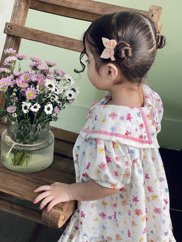 پیراهن عروسکی پفکی دخترانه مدل یاس