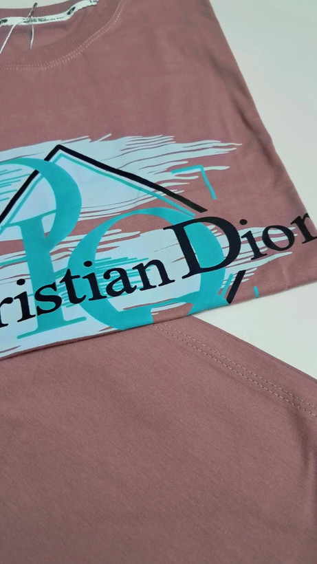 ست تیشرت پنبه یک رو لاکرا و شلوارک دورس پسرانه طرح dior